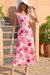 Full Size Tied Smocked Surplice Sleeveless Maxi Dress Preorder