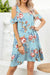 Floral Round Neck Cold-Shoulder Dress Preorder