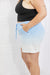 Zenana In The Zone Full Size Dip Dye High Waisted Shorts in Blue