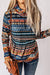 Multicolor Tribal Print Pullover Hoodie Preorder
