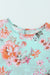Summer Lover Floral Puff Sleeve Round Neck Blouse Preorder