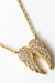 CZ Gold-Dipped Wings Necklace