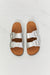 MMShoes Best Life Double-Banded Slide Sandal in Silver
