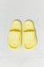 MMShoes Arms Around Me Open Toe Slides in Yellow