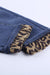 Leopard Patchwork Distressed Jeans Preorder