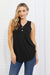 BOMBOM One Wish Ribbed Knit Tank Top in Black