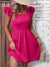 Square Neck Butterfly Sleeve A-Line Dress Preorder
