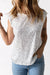 Sequin Round Neck Capped Sleeve Tank Top Preorder