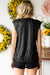 Sequin Round Neck Capped Sleeve Tank Top Preorder