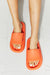 MMShoes Arms Around Me Open Toe Slides in Orange