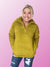 Wintry mix sherpa pullover, olive