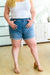 Perry High Rise Pull On Denim Shorts