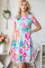 Floral Round Neck Mini Dress Preorder