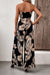 Printed Strapless Wide Leg Jumpsuit with Pockets Preorder