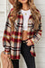 Plaid Pocketed Button Down Shacket Preorder
