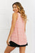 Zenana Find Your Path Full Size Sleeveless Striped Tank Top