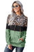 Leopard Tie Dye Colorblock Hoodie Preorder