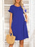 Round Neck Flounce Sleeve Dress with Pockets Preorder