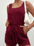 Square Neck Sleeveless Romper with Pockets Preorder