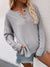 Buttoned Exposed Seam High-Low Sweater Preorder