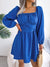 Tied Square Neck Balloon Sleeve Dress Preorder