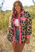 Leopard Contrast Teddy Shacket with Pockets Preorder