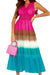Lace Gradient Rainbow Long Dress Preorder