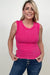 Zenana Ribbed Tank Top with Exposed Seam